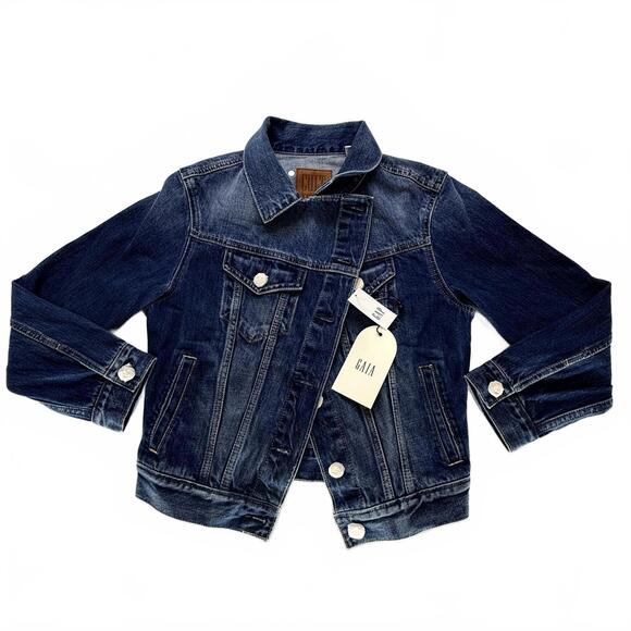 Cult Gaia x Gap Asymmetrical Denim Jacket. Women’s Small - Picture 4 of 9